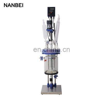 Lab Chemical Distillation Device High Borosilicate Small Jacketed Glass Reactor With CE photo-4