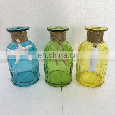 Exclusive Design Bud Vases Wedding Ocean Element Creative Modern Blue Fish Hanging Decoration Flower Glass Vase Home Decor Items photo-5
