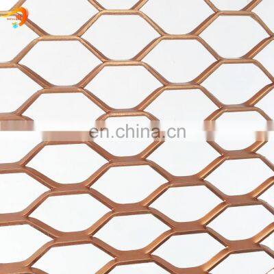 15 mm thickness stainless steel hexagon expanded metal mesh plate