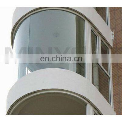 balcony oval track design aluminum round glass window