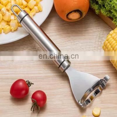 Amazon Top Seller  Multifunctional Kitchen Grips Cob Cutter Kerneler Stainless Steel Corn Peeler Stripper