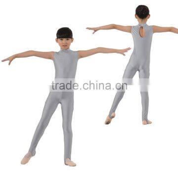 Dansgirl Turtle Neck Sleeveless Dance Bodysuits Gymnastics Tights Kids