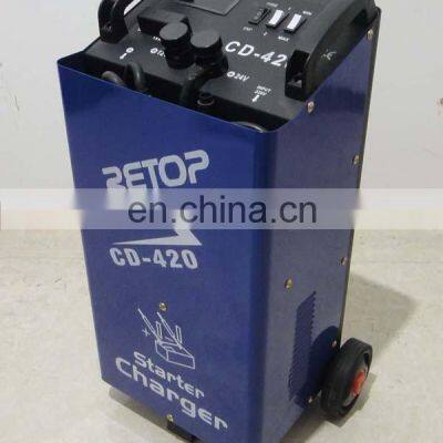 12/24V Portable Car Battery Charger and Charging Lead-acid Truck CD 320 Electric Retop or OEM 50-1000AH 12V/24V 50/60hz 2.6KVA photo-2