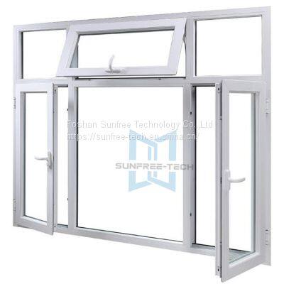 NFRC Standard Aluminum Casement Glass Window Double Glazed Aluminium Tilt and Turn Windows