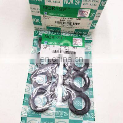 Cheap price TC 17*28*6mm NBR China supplier of oil seals bearing 17x28x6mm