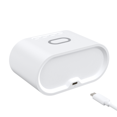 15W Wireless Charging Station Desktop Clock Temperature Display LED Digital Display Smart Desktop Alarm Clock