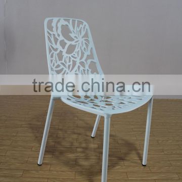 2016 Hot sale product forest side chair flower back garden chair