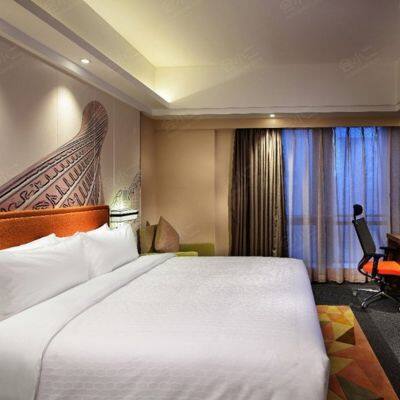 Twin Platform Storage Bed King and Queen Size Gray Wood Frame With Two Drawers and LED Headboard Soft Style Home Furniture photo-5