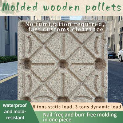 Dedicated Molded Wood Pallets for Sea Freight Water-Resistant, Mold-Resistant, Fumigation-Free, and Facilitating Rapid Customs Clearance