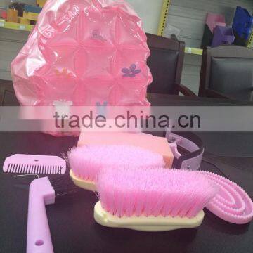 Pink fasionable horse grooming kits