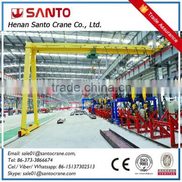 Euro Style Double Girder Semi Gantry Crane For Sales Promotion