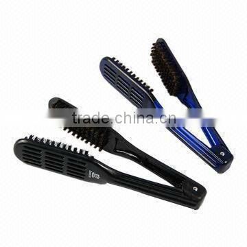 Hair straightening brush ceramic double side boar hair brush                        
                                                Quality Choice