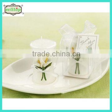 Hot sell calla shape candle wedding giveaways designs