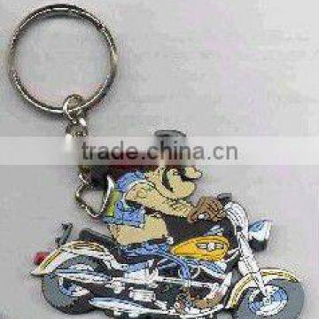 A motorcycle key chain