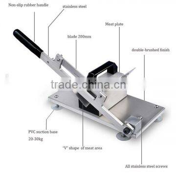 Manual mutton/Meat/Food/Cheese Slicer mini meat slicer for home use thickness from0.2-10mm