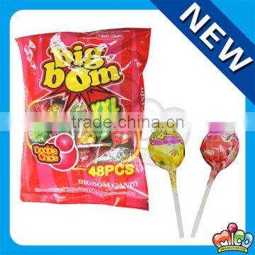 28g round bigbom gum lollipop candy