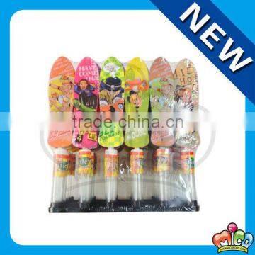 mini finger skateboard toy with candy