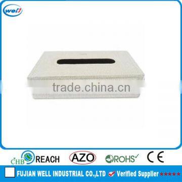 wholesale leather square napkin box for hotel