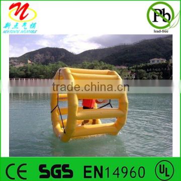 Inflatable water roller wheel toy inflatable rolling tube