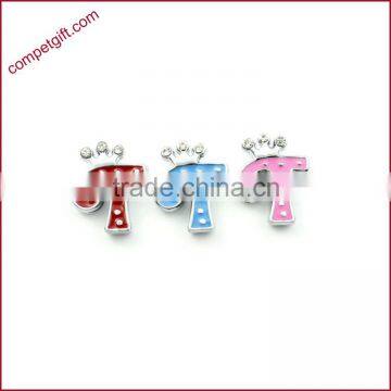 Produce Offer Creative Colored Crown Slider Zinc Alloy Letters Charms photo-4