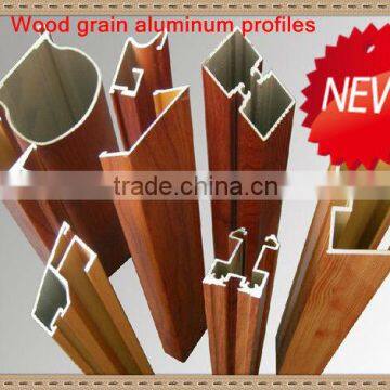 Wood grain aluminum profiles for kitchen door