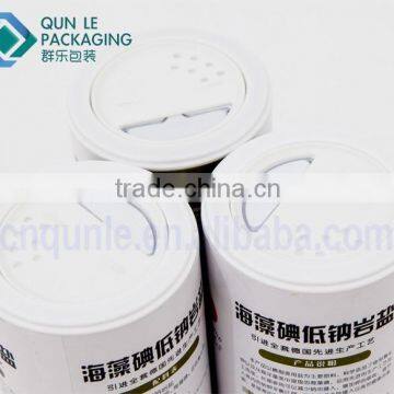Custom Printed Cardboard Paper Tube Packaging for Salt Factory directly