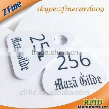 Custom Big non-standard rfid hotel door control key pvc plastic card