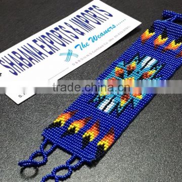 Royal Blue Diy Seed Crystal Bead Friendship Bracelets Color Bands