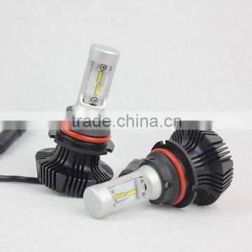 Car Led Headlight All in Onr Design 12v Fanless Led Car Headlamp 9007 photo-3