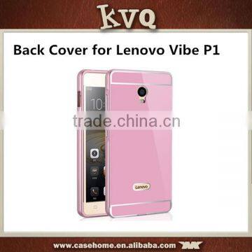 Pink Metal Back Case for Lenovo Vibe P1 Cover