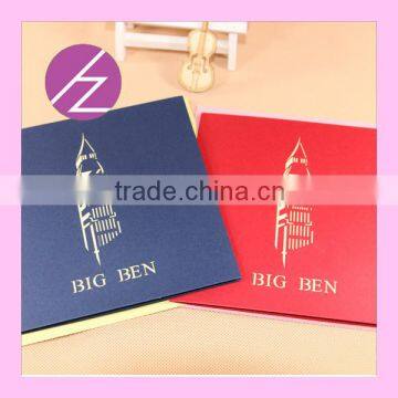 Creative Big Ben Design 3D Wedding Invitation Party Card Greeting Card 3D-9 photo-5