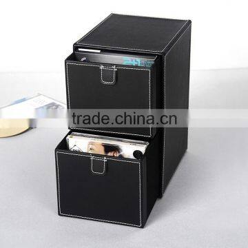 Factory leather CD storage box/drawer container manufacturer, cd box, cd organizer