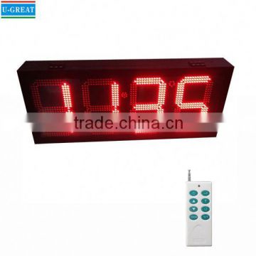 New technology product in china RF control 7 segment led digit clock sign