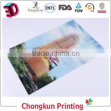 hot selling 3d lenticular picture poster of beautiful building