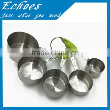 Stainless steel measuring cup and spoon set