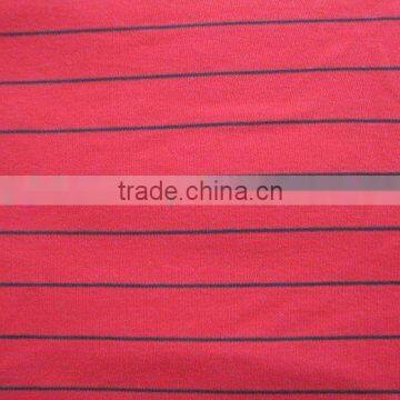 26s 160gsm 70% polyester 30% rayon yarn dye jersey fabric