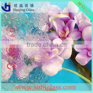 3mm-6mm clear flora figured 3.5mm beehive patterned glass with high quality and factory price