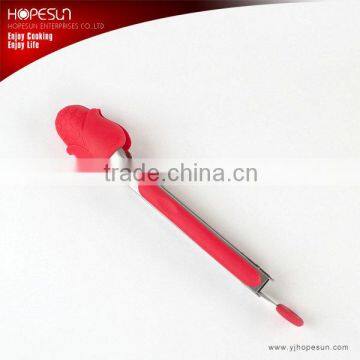 Best popular colorful silicone food tongs