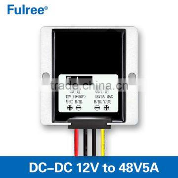 waterproof 12v to 48v5a240w boost converter, 12v to 48v dc-dc converter,step up module