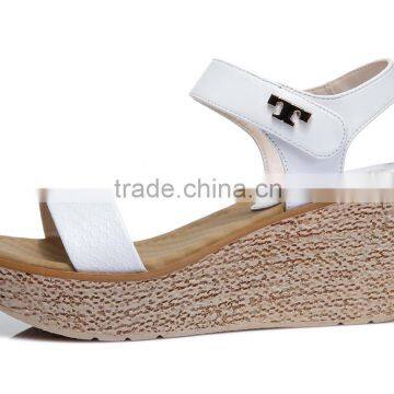 summer fashion design wedge heel lady sandals