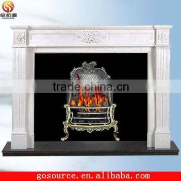 natural stone fireplace mantel