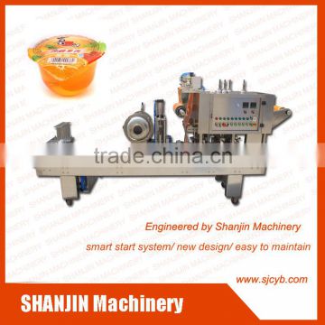 Easy operation jelly cup water filling sealing machine with lowest price