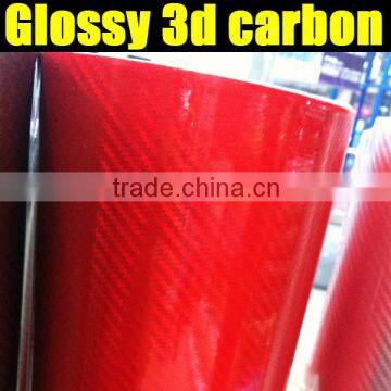 glossy carbon fiber vinyl dark grey color with air free bubbles 1.35*30m