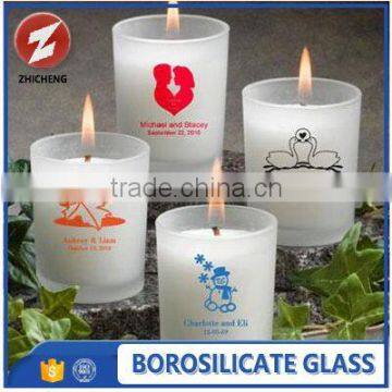 heat resistant long-stemmed glass candle holder