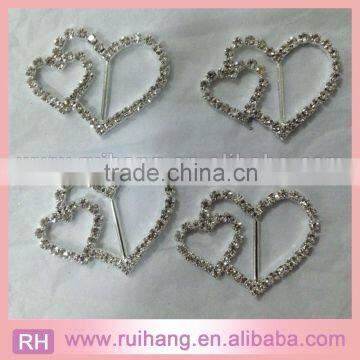 Double Love Heart Invitation Slider Buckles for Invites photo-3