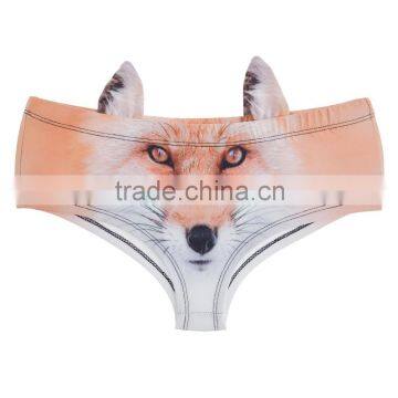 New Arrived 3D Print Hot Sale Polyester Custom Sexy Women Underwear