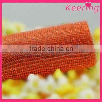 wholesale china supplier ruby crystal mesh roll cheaper WRT-009