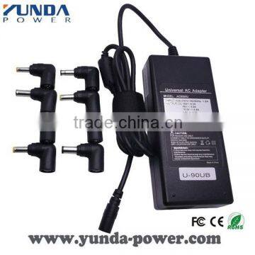 90W Universal Auto Laptop Charger with 8 Connectors