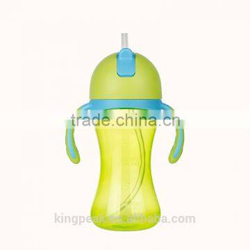 2016 Best Selling Straw Trainer Cup/Straw Sippy Cup/ Water Bottle Sippy Cups/Child's Sports Bottle with Built-In Drinking Straw