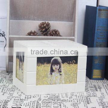 W131008 unique picture frame moulding wooden box photo frame